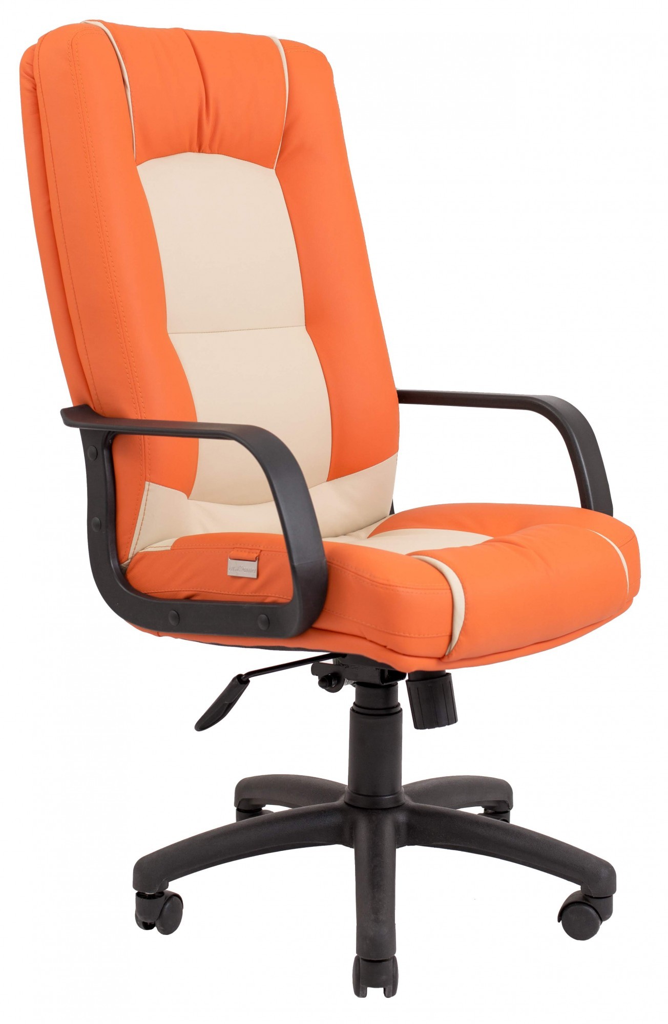 Офисное Кресло Руководителя Richman Альберто Флай 2218-2207 Пластик М1 Tilt Бежево-оранжевое
