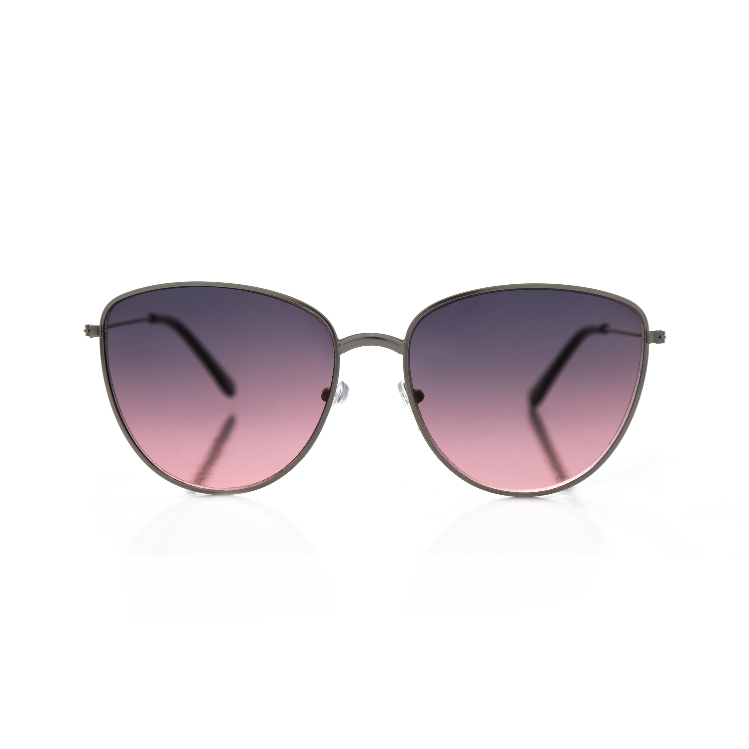 Сонцезахисні окуляри LuckyLOOK 401-632 Кітті One Size Рожевий+ Сірий