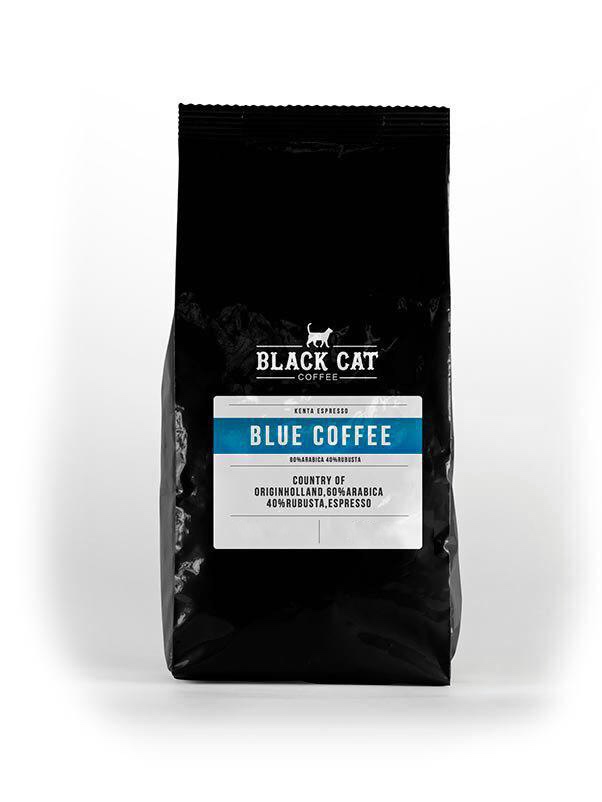 Кава в зернах Black Cat Blue 60% Арабіки 40% Робуста 500г