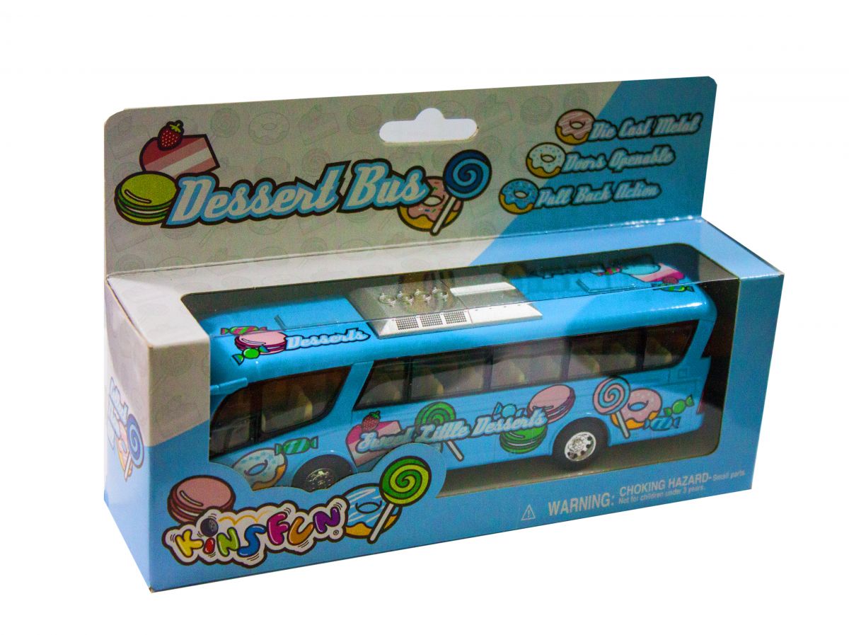 Машинка KINSFUN Автобус Голубой (KS7103W)