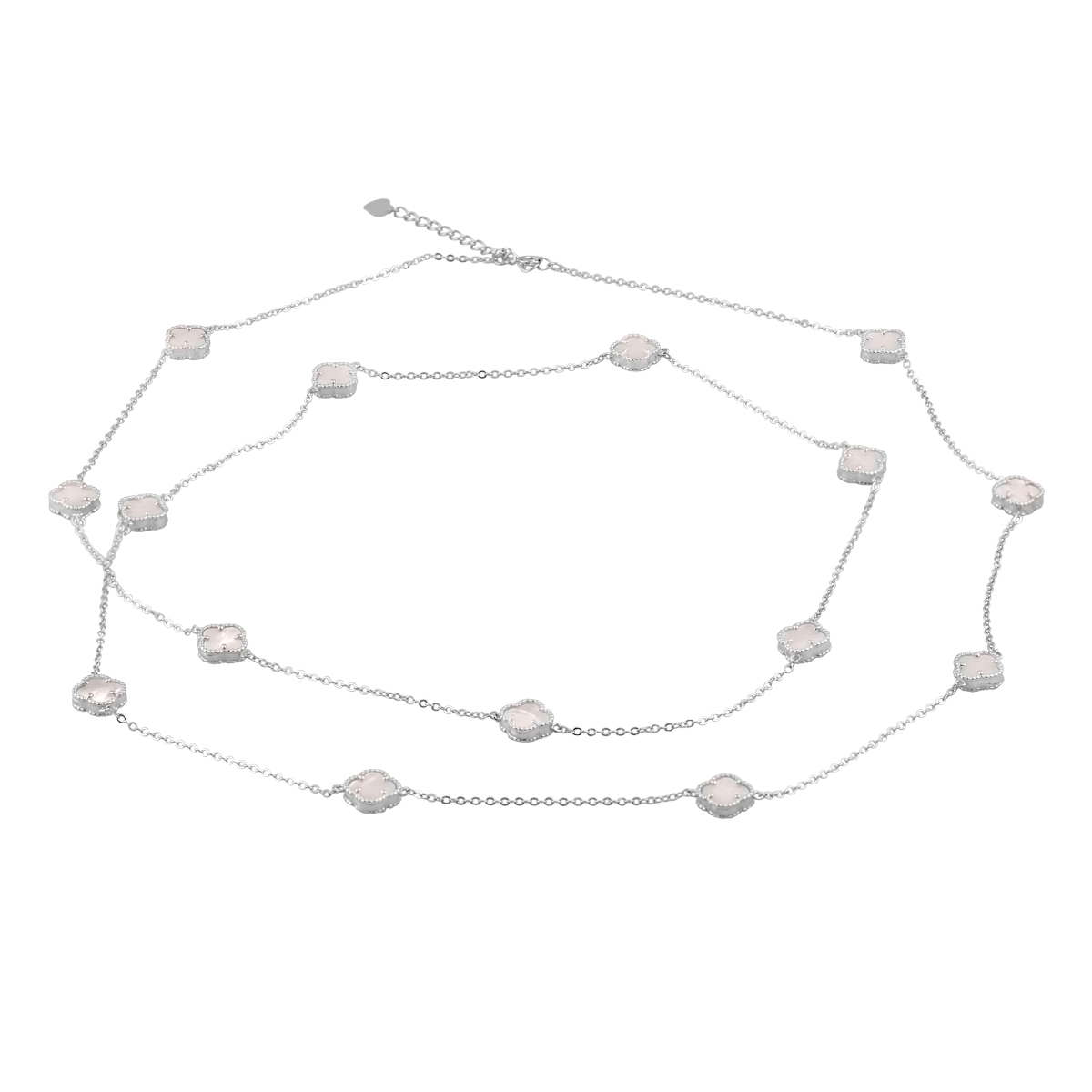 Серебряное колье SilverBreeze с натуральным перламутром (60001361) 100-105