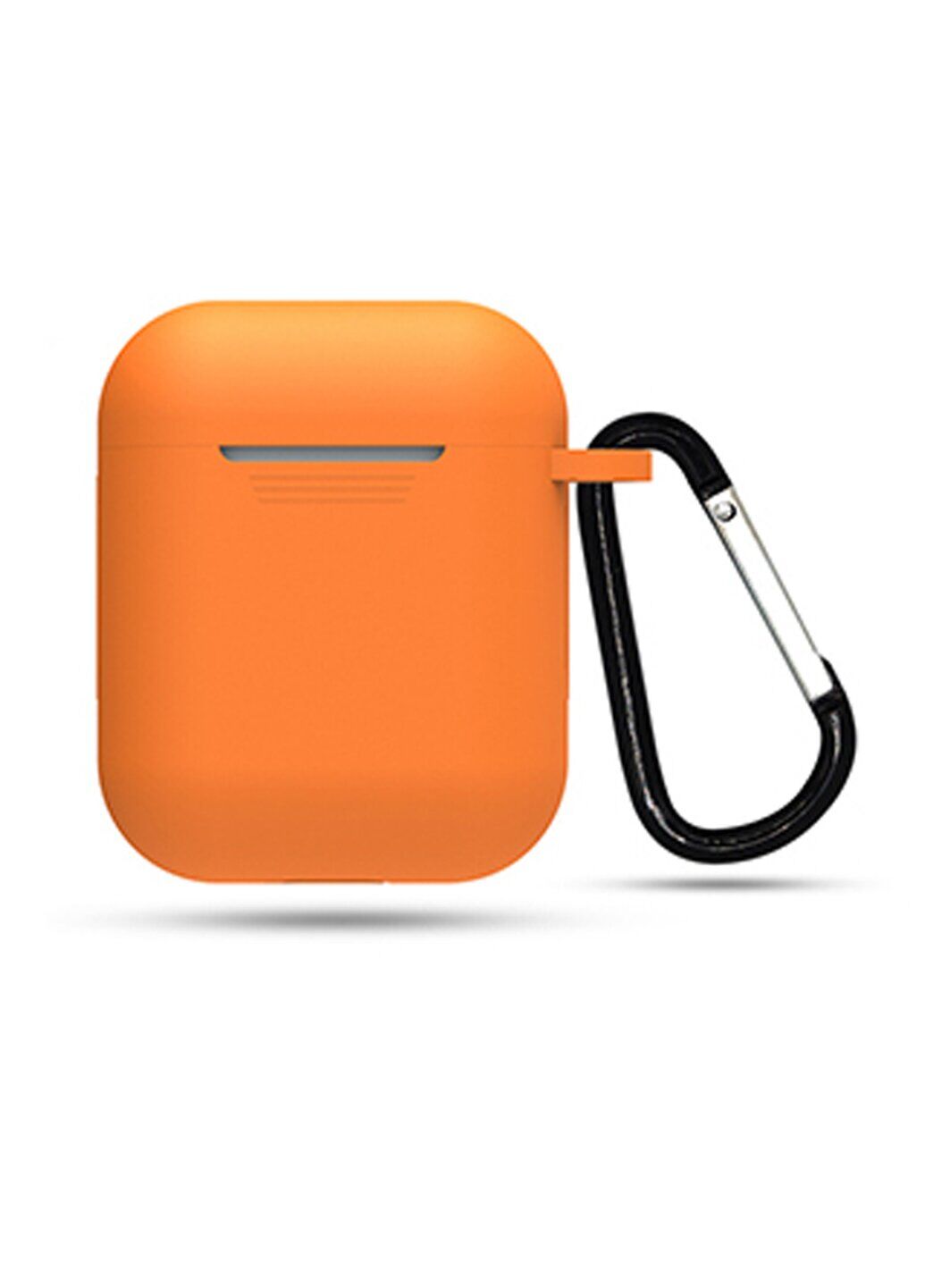Силіконовий чохол для Airpods 1/2 ARM із карабіном захисний Orange (4652papaya)