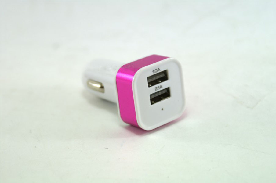 Автомобильное зарядное устройство USB White-pink (hub_np2_0446)
