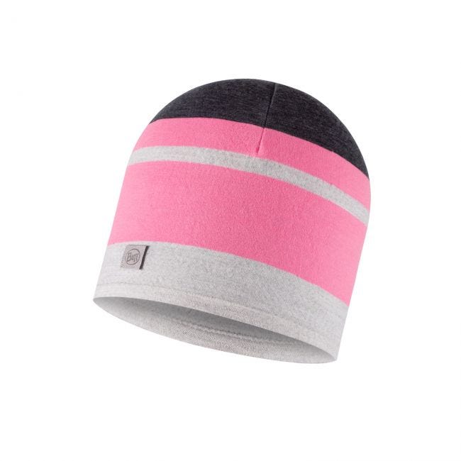Шапка Buff Merino Move Beaney One Size Серый-Розовый