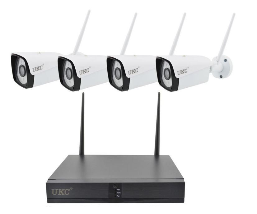 Регистратор видеонаблюдения 4 канальный и 4 камеры DVR KIT CAD Full HD UKC 8004/6673