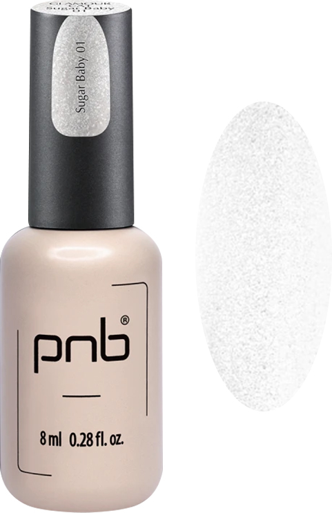 Гель-лак магнитный PNB Glamour Cat 01 Белый 8 мл (59608)