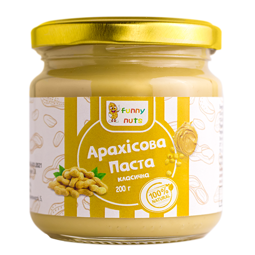 Арахисовая паста Funny Nuts Классическая 200 г (1484369389)