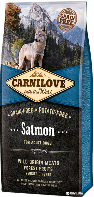 Сухой корм для взрослых собак Carnilove Adult Salmon 12 кг