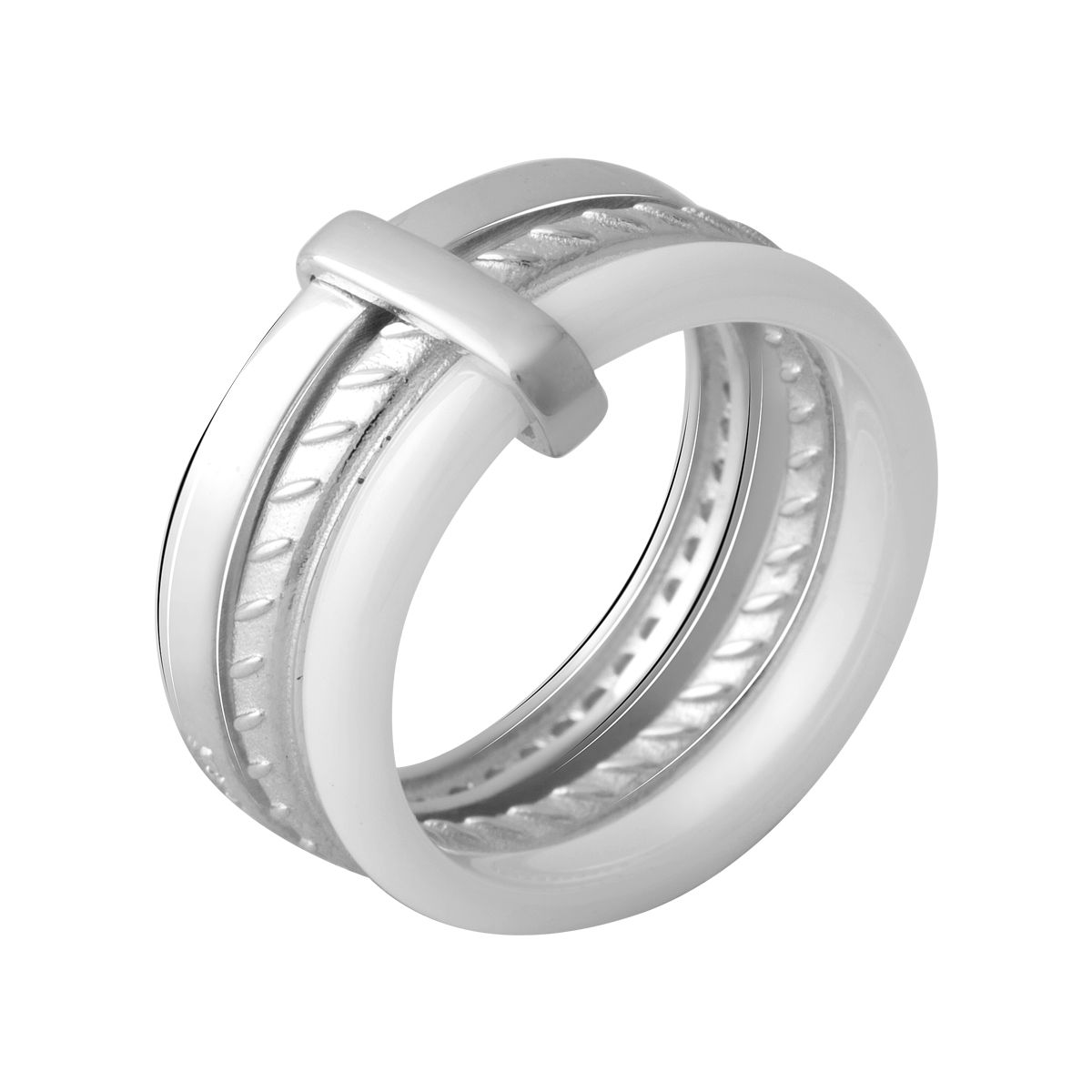 Срібна каблучка SilverBreeze з керамікою (2070016) 16 розмір
