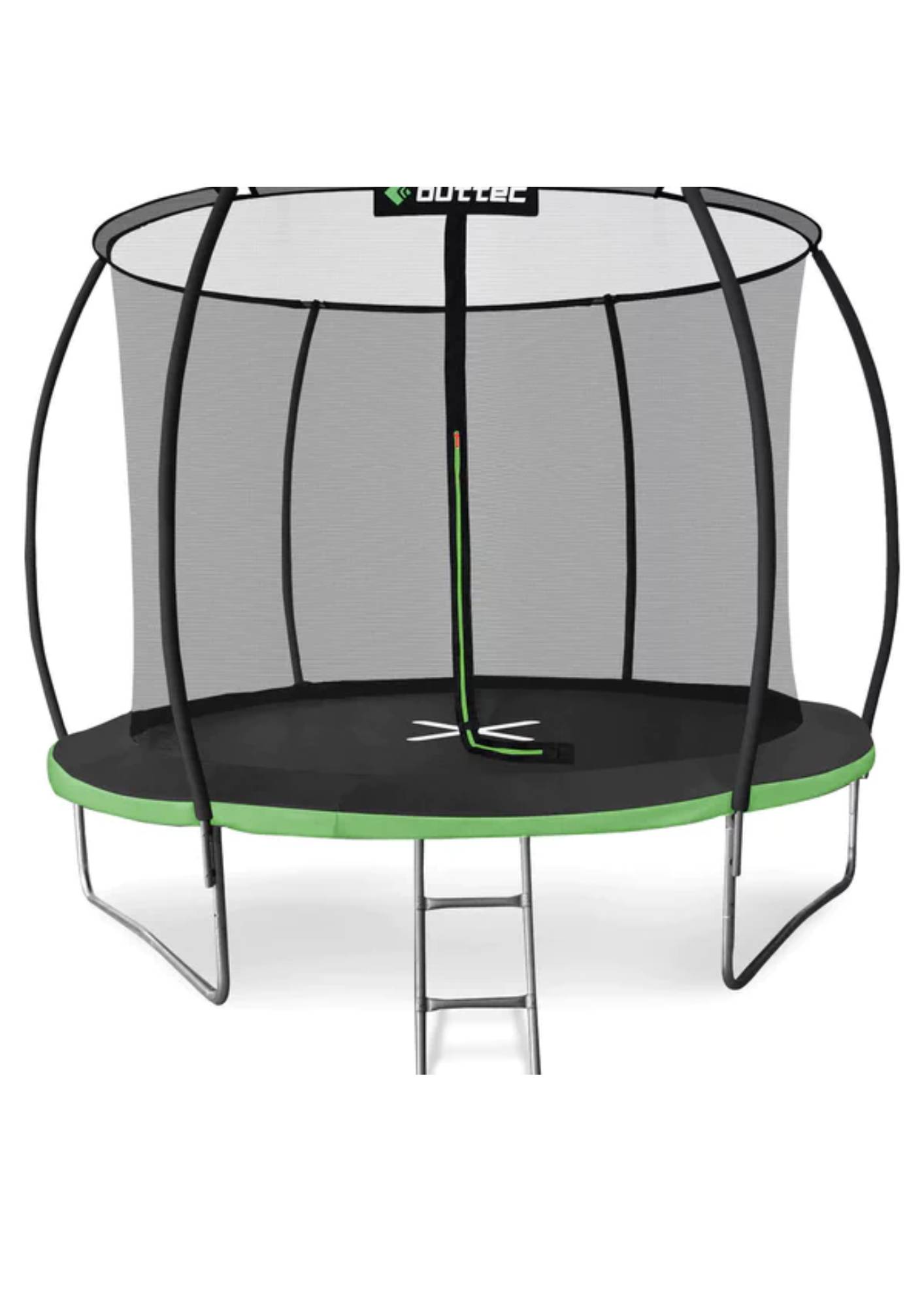 Батут Outtec Premium 10ft (312cm) черно-зеленый с внутренней сеткой