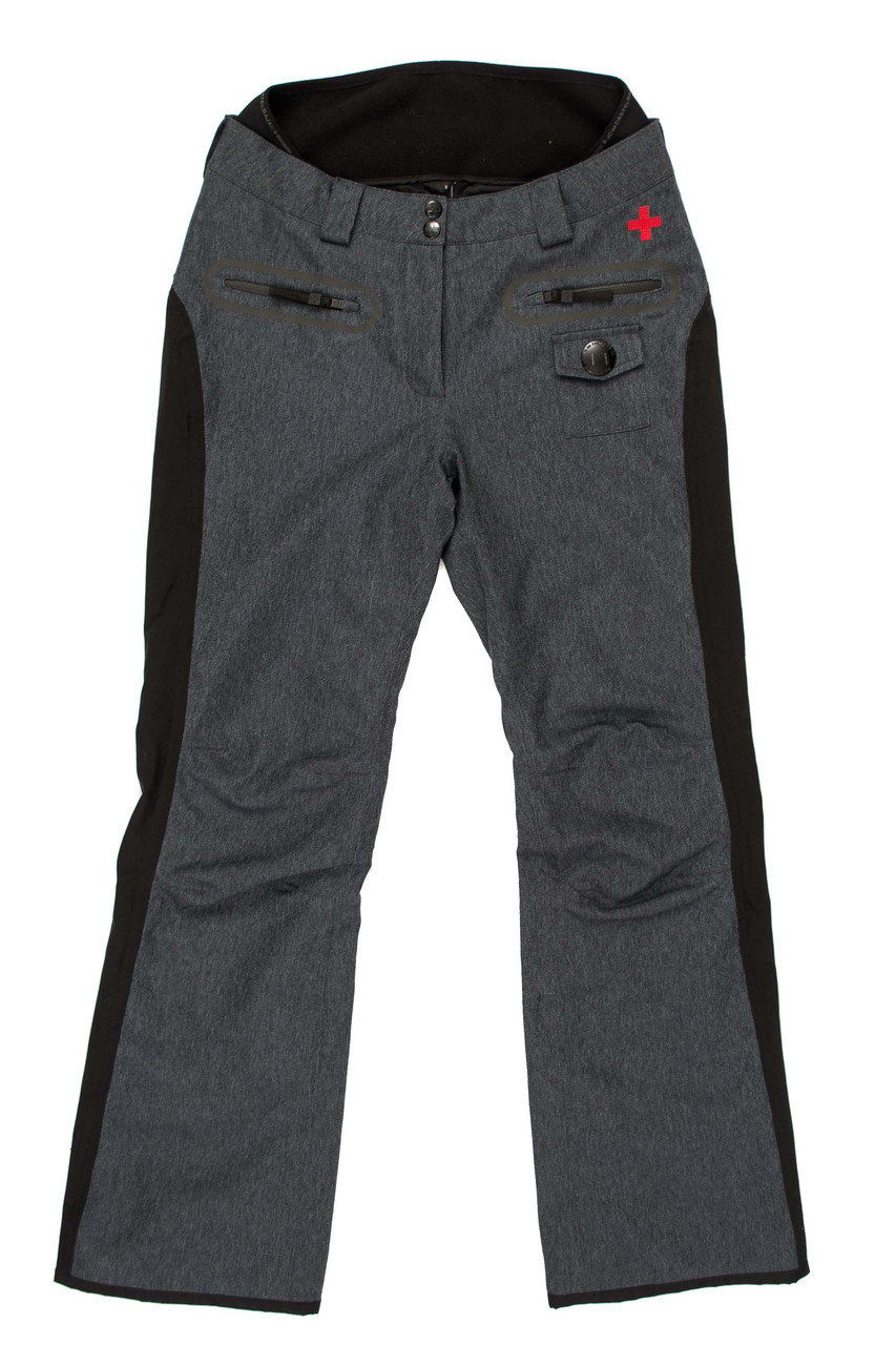 Жіночі гірськолижні штани Rossignol JC de Castelbajac S Denim Чорний з сірим (hub_LFhR45940)