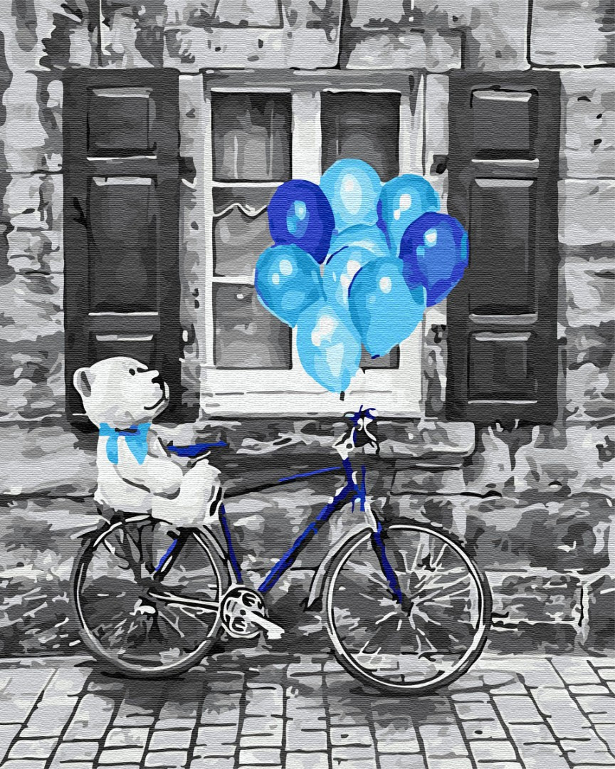 Картина за номерами BrushMe "Синє свято" 40х50 см GX29752