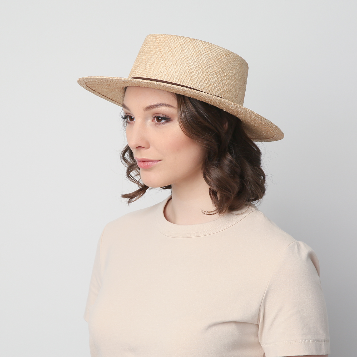 Шляпа LuckyLOOK женская порк-пай 818-188 One size Светло-бежевый