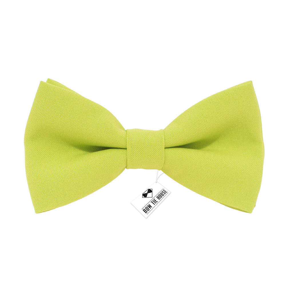 Метелик Bow Tie House Фісташковий однотонний з габардину 09236 12 х 6,5 см