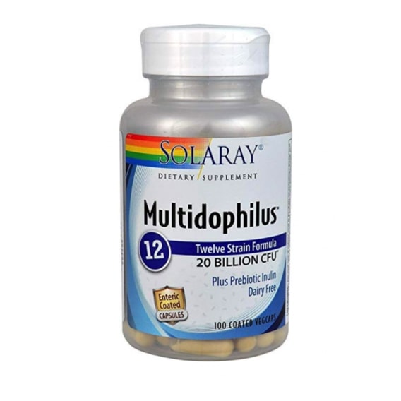 Пробиотик Solaray Multidophilus 12, 20 Billion CFU 100 Veg Caps SOR-49300