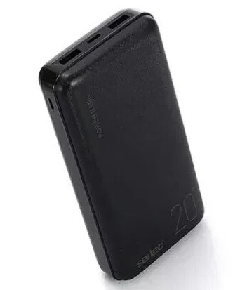 Зовнішній акумулятор POWER BANK SERTEC ST-2066 20000 мAh, чорний