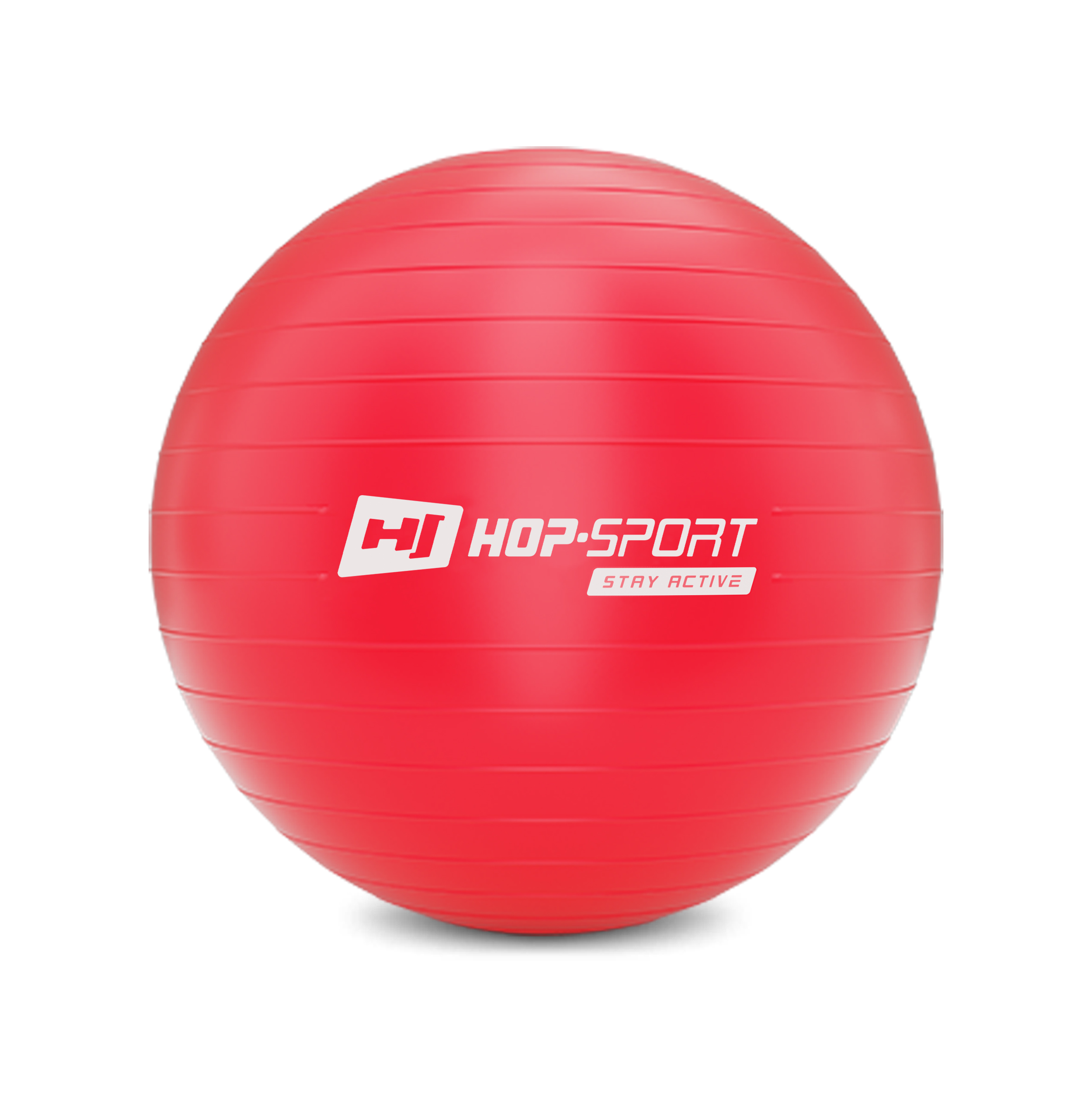 Фітбол Hop-Sport 55 см Червоний + насос 2020