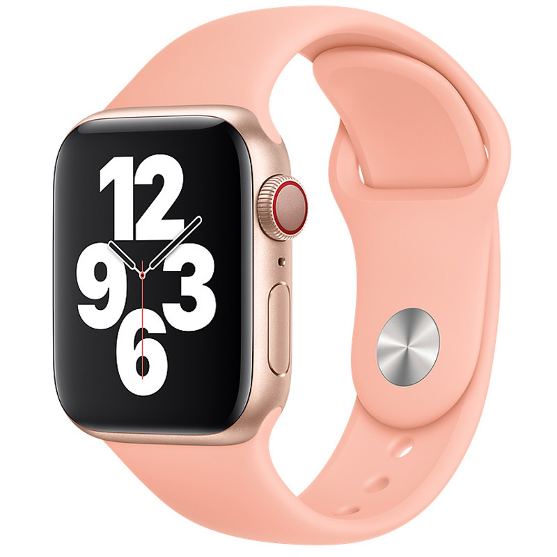 Силиконовый ремешок Epik для Apple watch 42mm / 44mm Розовый / Flamingo 1058029