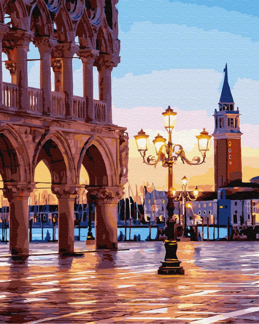 Картина за номерами BrushMe "Вечірня площа Венеції" 40х50см GX32268