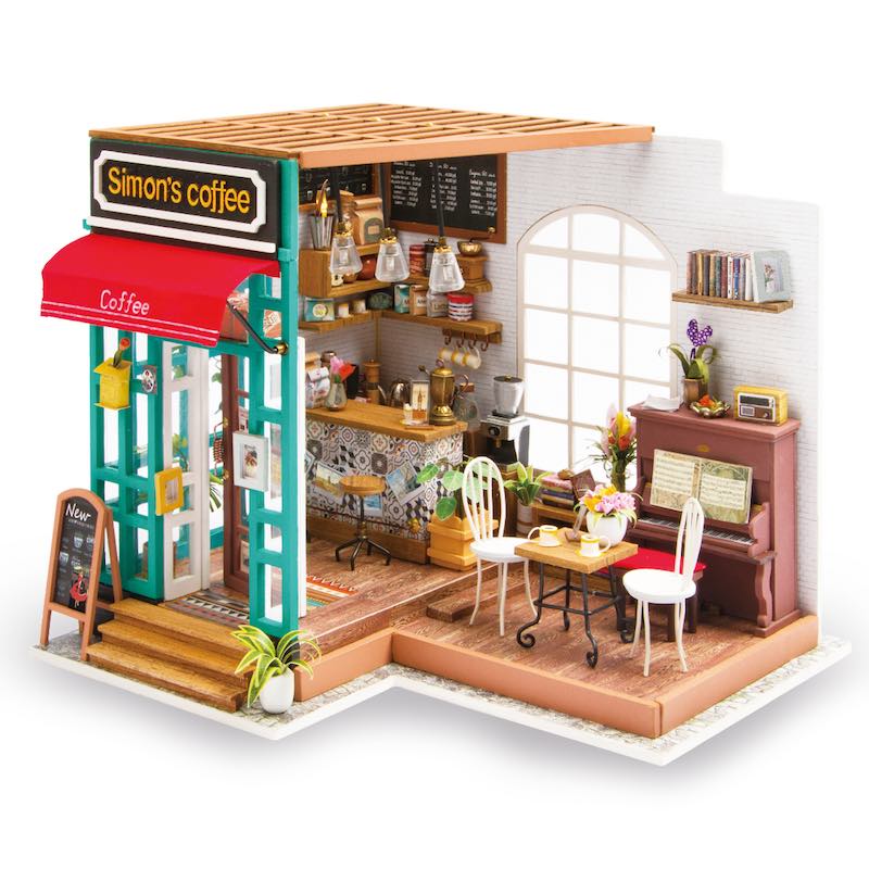 3D конструктор Robotime DIY HOUSE Кафе Саймона (DG109)