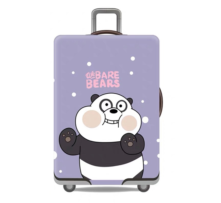 Чехол для чемодана Turister модель Panda Bears M Лавандовый (PaBe_088M)