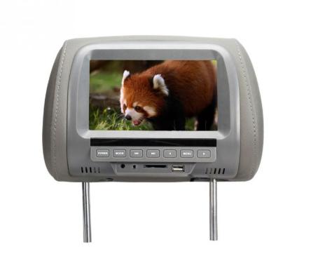 Підголовник із монітором для автомобіля ECB Digital Super Headrest Plus д-7 дюймів (800*480 RGB) сірий