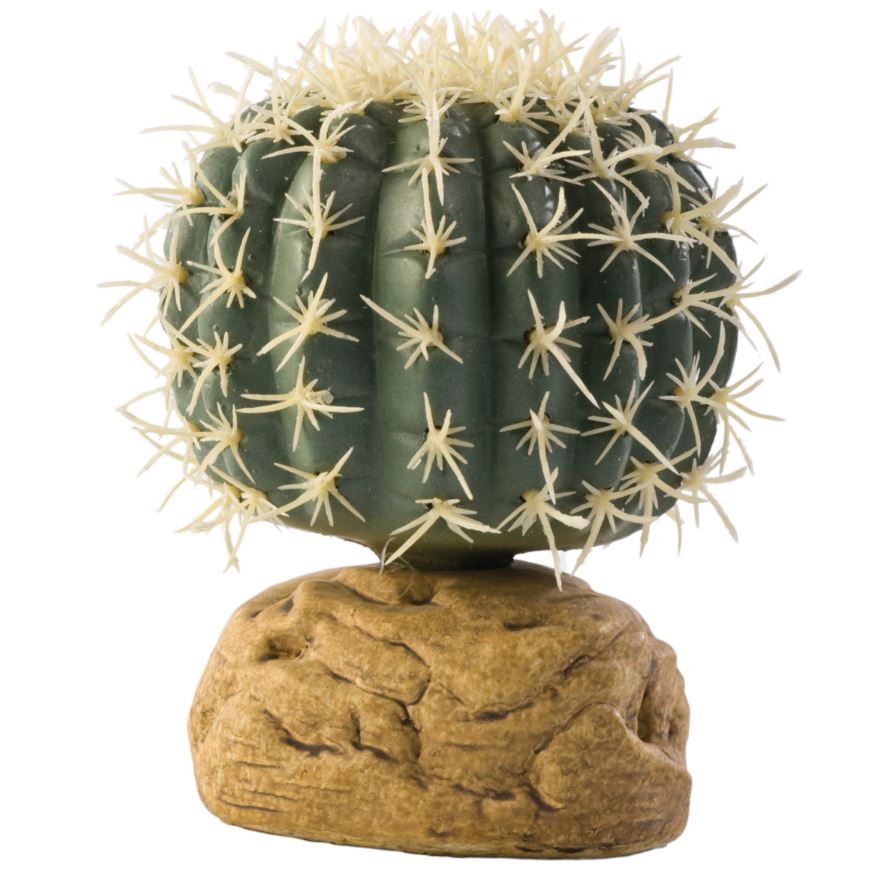 Декорация для террариума Exo Terra растение на подставке Barrel Cactus small (15561229807)
