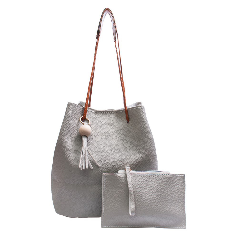 Женская сумка и кошелек AL-7334-75 Серый 2 шт