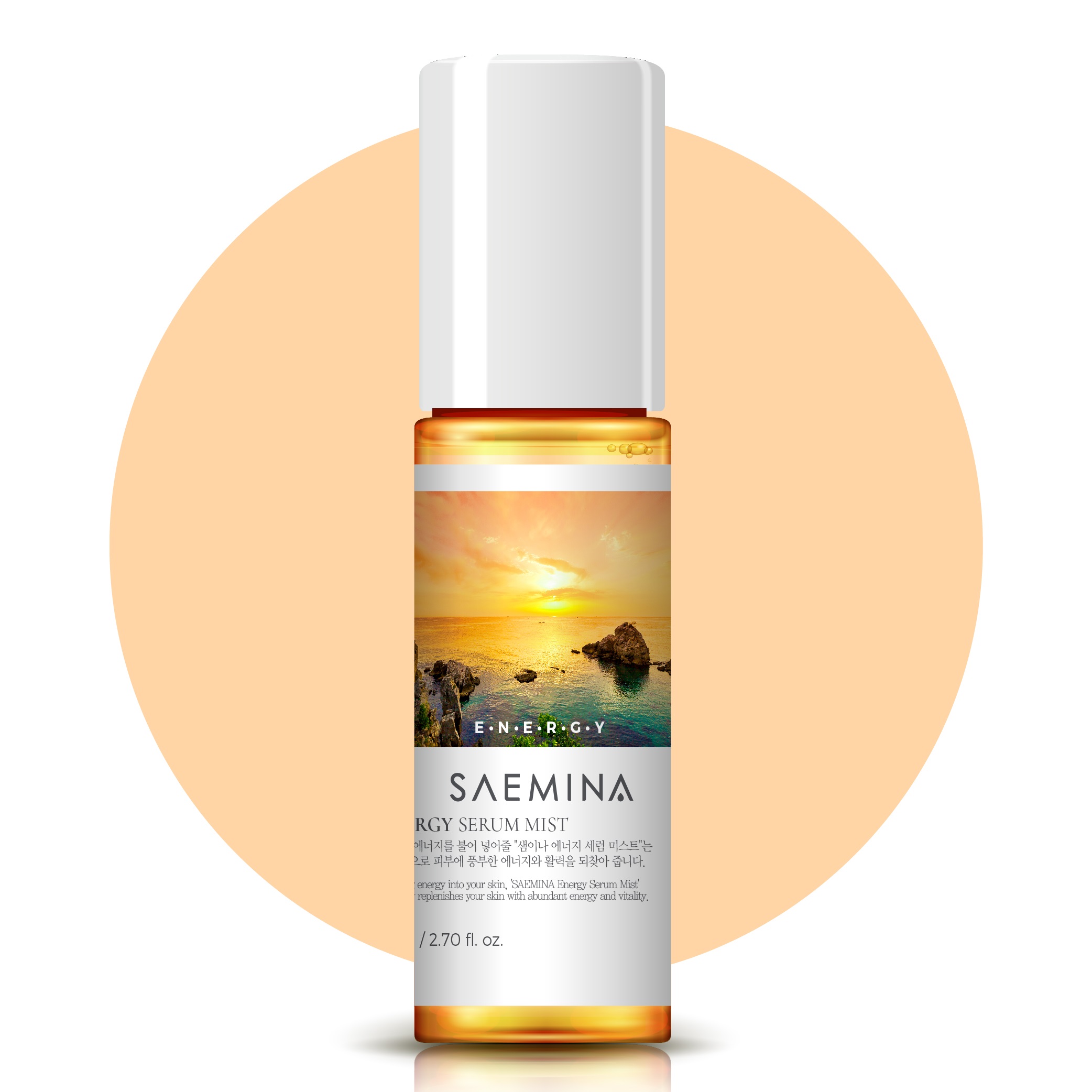 Зволожуюча сироватка-міст на основі ніацинаміду та аденозину Newland All Nature Saemina Energy Serum Mist 80 мл (8809498422514)