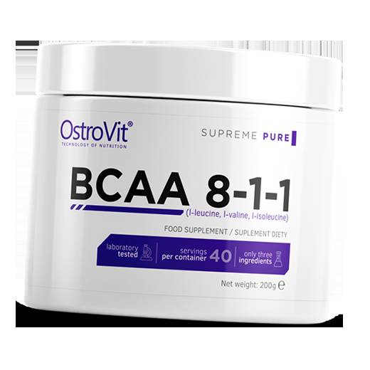 Аминокислоты Pure BCAA 8:1:1 Ostrovit 200г Без вкуса (28250003)