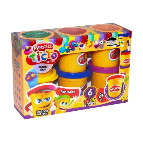 Тесто для лепки Danko Toys Master-Do, 6 банок по 50 г