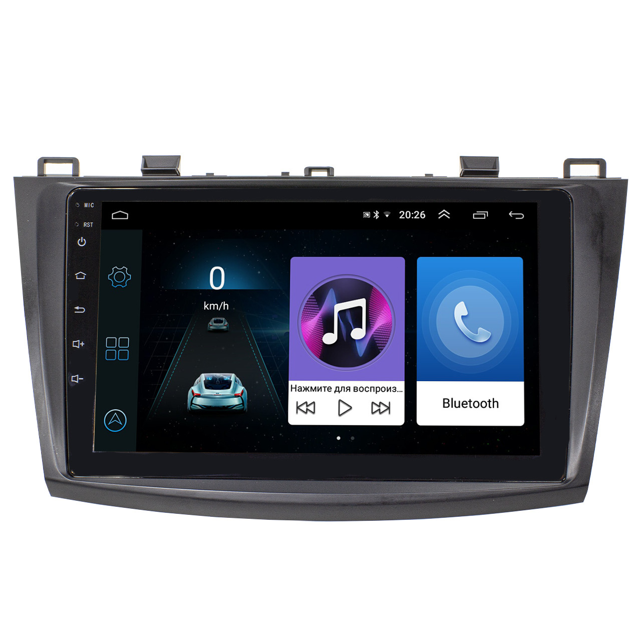 Штатна автомобільна магнітола Mazda 3 2009-2013 2.5D 9 дюймів сенсор GPS/FM/MP3/USB Wi Fi Android 6 (3609-10461)
