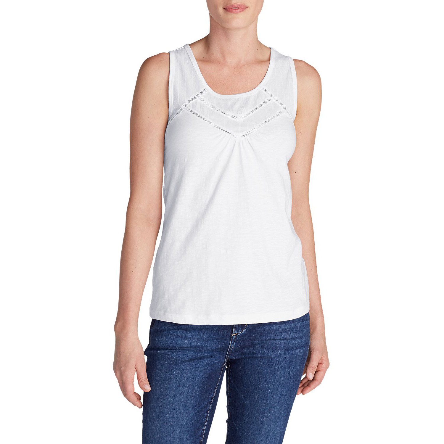 Туніка Eddie Bauer Women Daybreak Tank Top Solid M Біла (0347WT-M)