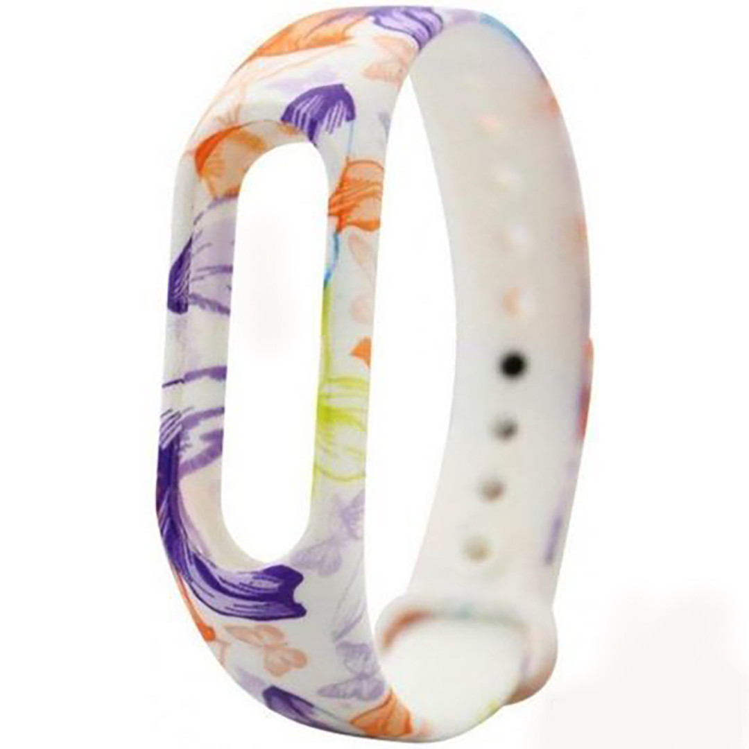 Ремінець Painted Strap для Xiaomi Mi Band 3/4 Квіти та Метелики (hub_XXLW50367)