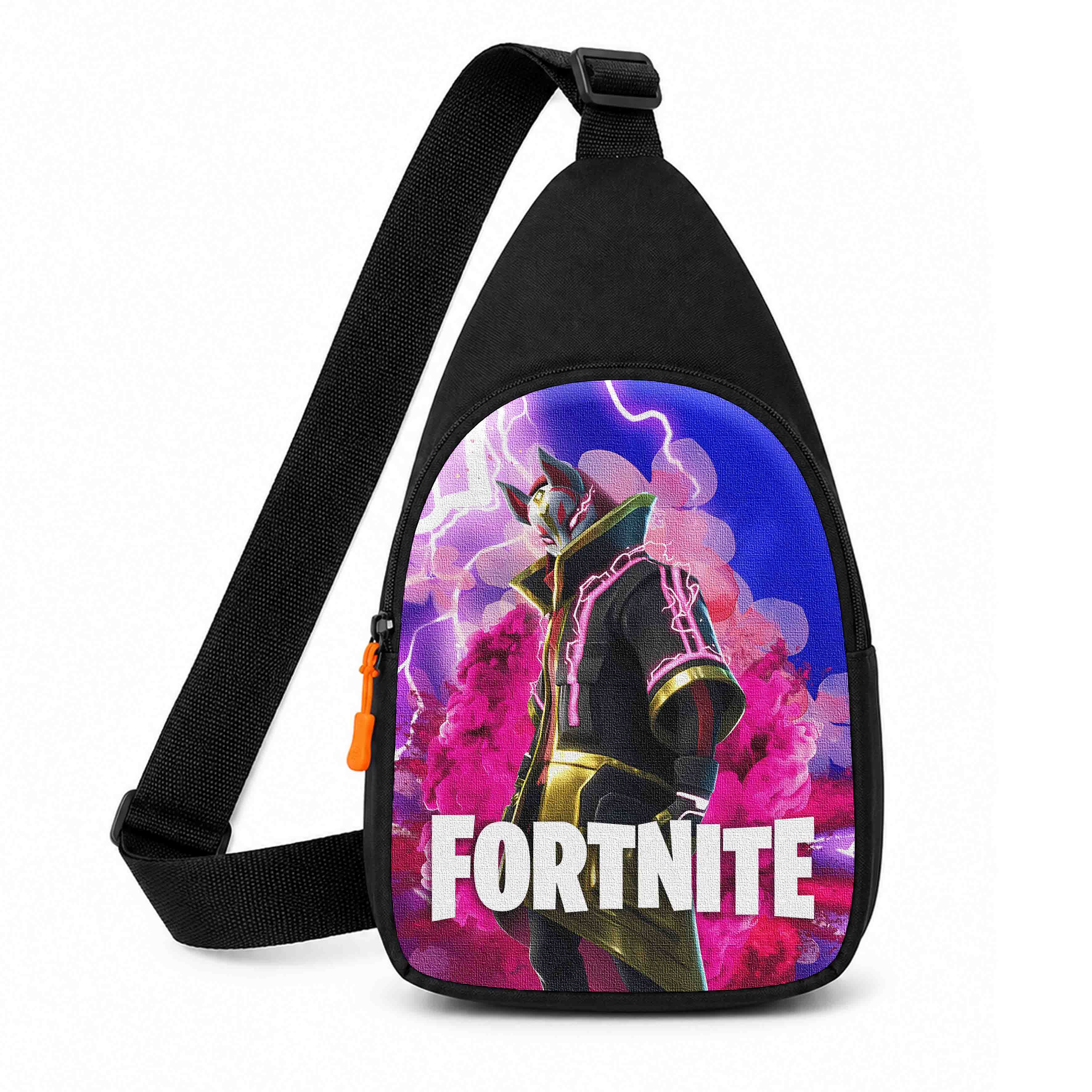 Дитяча сумка-слінг через плече Fortnite, чорна, 29×17×5 см