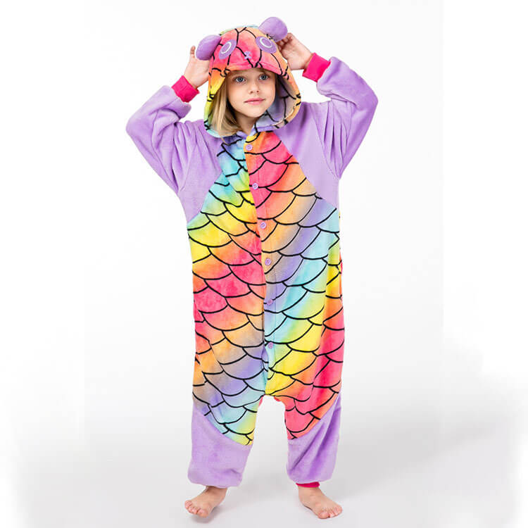 Пижама детская Kigurumba Панда Чешуя S - рост 105 - 115 см Разноцветный (K0W1-0101-S)
