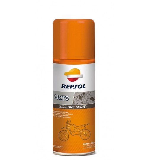 Спрей, що очищає Repsol MOTO SILICONE SPRAY, 400мл / RP716E98