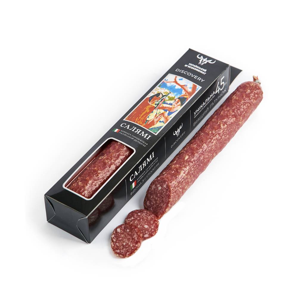 Ковбаса сиров'ялена DISCOVERY Salame Салями вищого гатунку 240 г