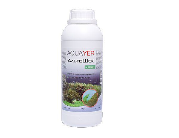 Aquayer АльгоШок 1 літр, від зелених ниткових водоростей