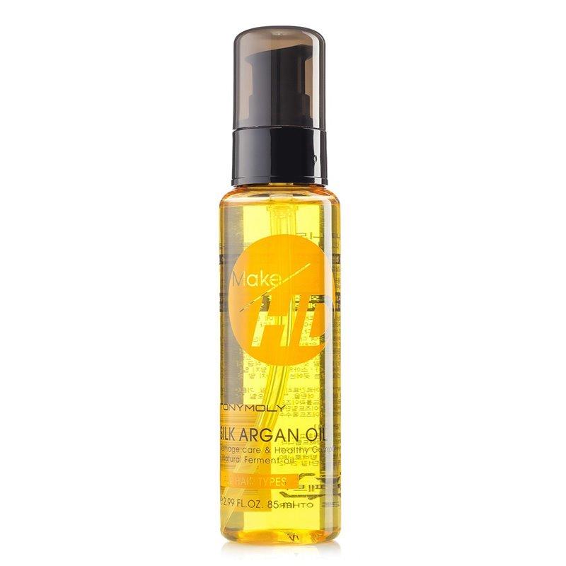 Доглядає масло для живлення та захисту волосся Tony Moly Make HD Silk Argan Oil 85 мл 8806358597689