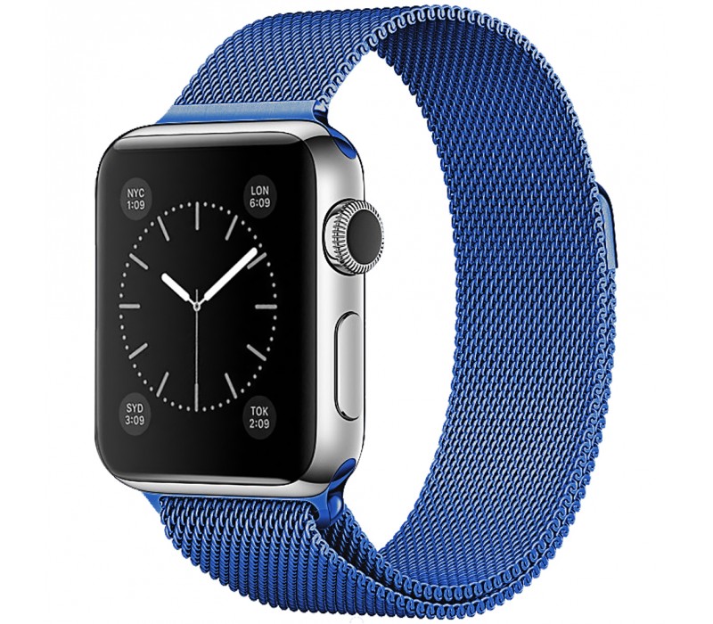 Ремешок BeWatch для Apple Watch миланская петля 42 мм / 44 мм Blue (1060505)