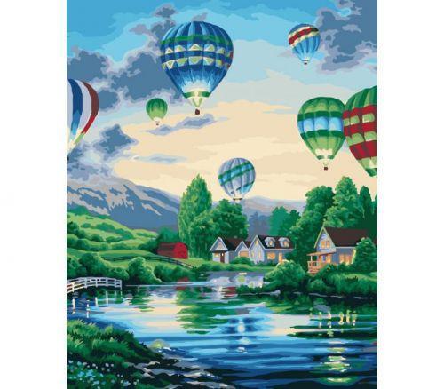 Картина по номерам Идейка Воздушные шары 40х50см КНО2221