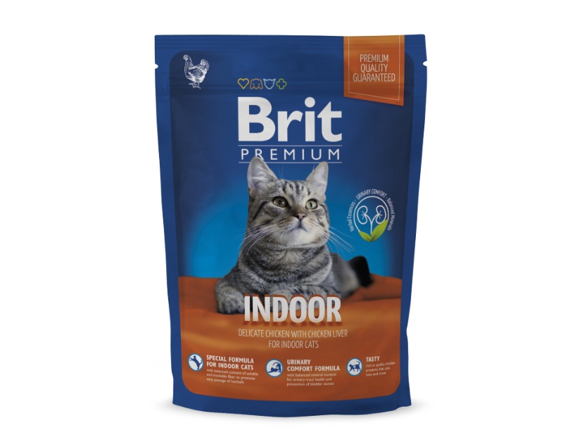 Сухий корм для тих, що живуть у приміщенні Brit Premium Cat Indoor 300 г