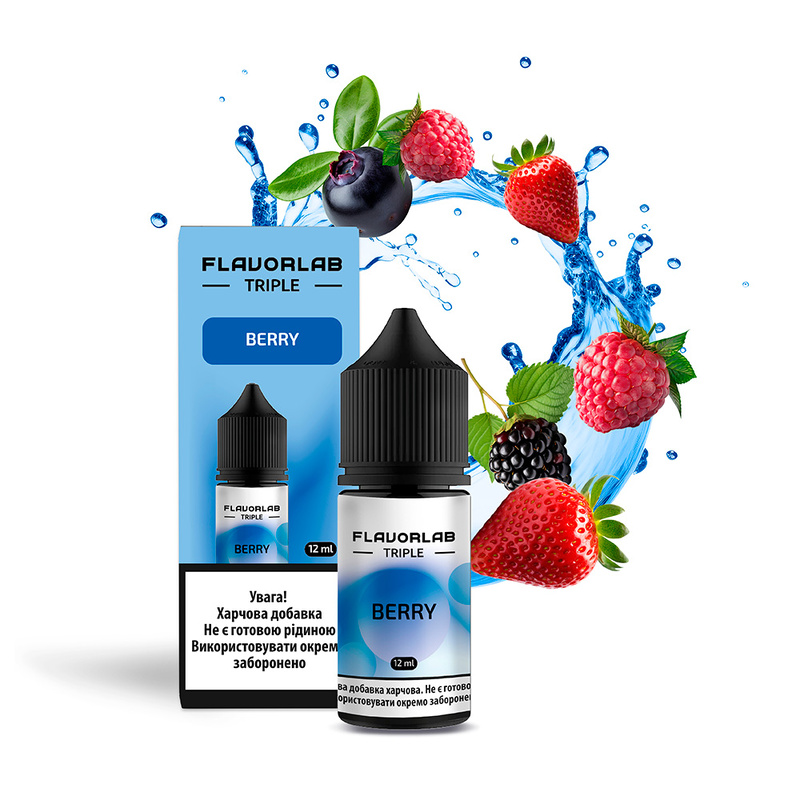 Набор компонентов для самозамеса солевой жидкости Flavorlab Triple 30 мл 0-65 мг Ягоды (17537-hbr)