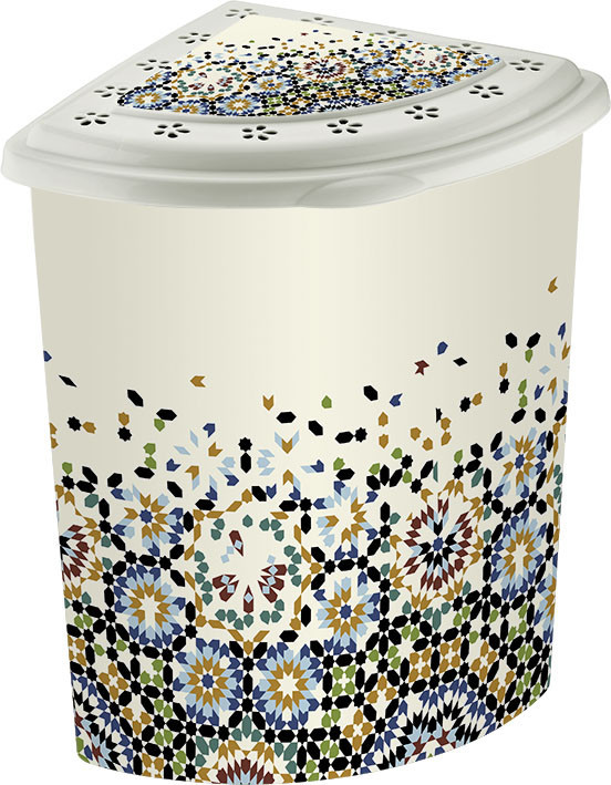 Кошик для білизни кутовий Elif Plastik Мозаїка (OZ-PO-338-20qws)
