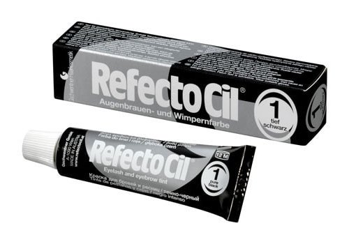 Фарба для брів та вій RefectoCil Augenbrauen und Wimpernfarbe 01 pure black