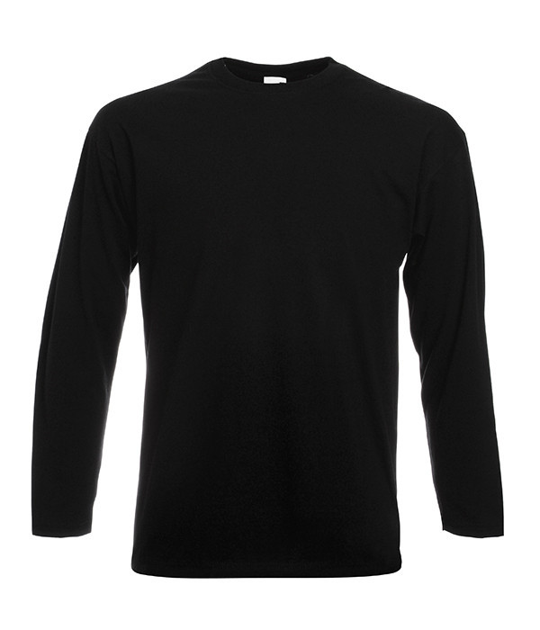 Лонгслив Fruit of the Loom Valueweight long sleeve S Черный (061038036S)