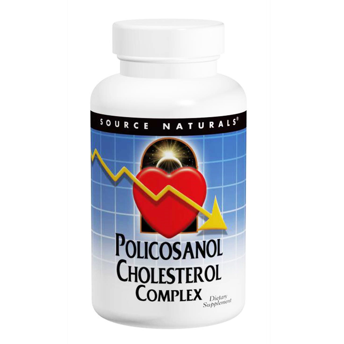 Полікозанол Комплекс для зниження Холестерину Policosanol Complex Source Naturals 60 таблеток