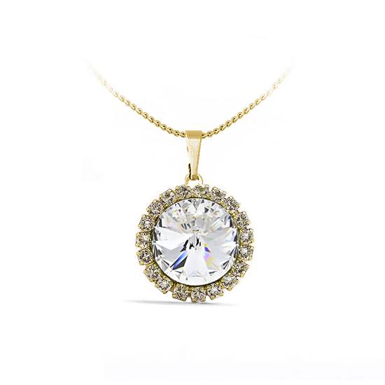 Підвіс з ланцюжком KOBI Rivoli Strass Ø 16 мм зі Swarovski (7430-3090-02-35)