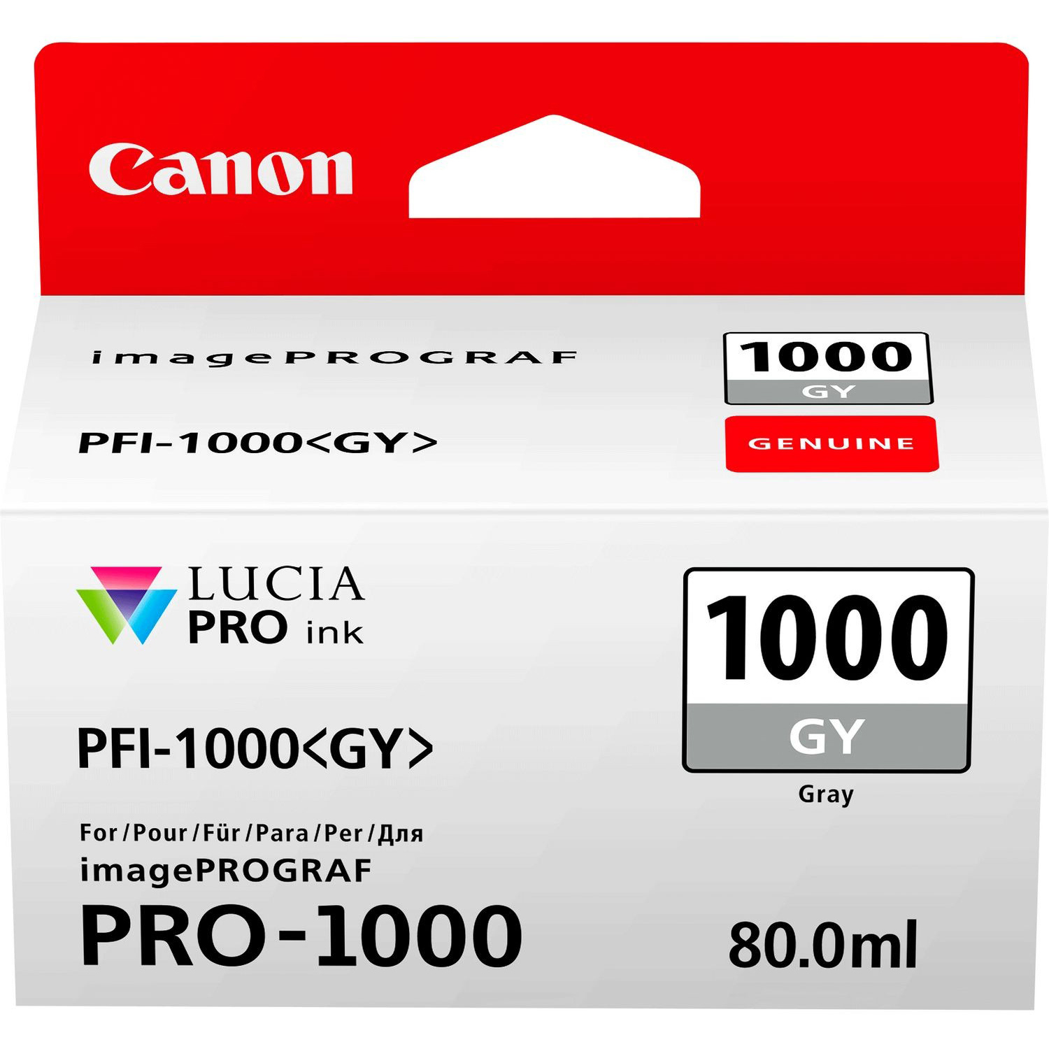 Картридж Canon PFI-1000 GY Grey (6623562)